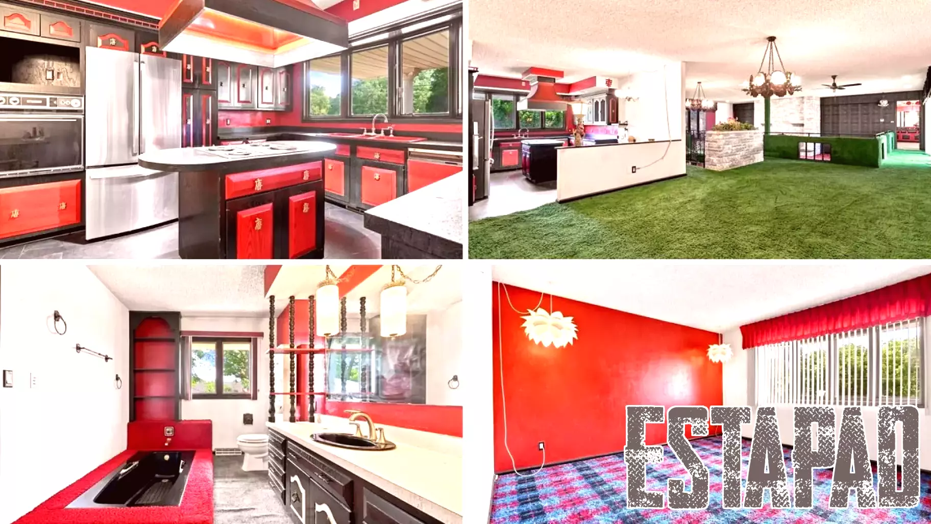 1975 Illinois Time Capsule House Featuring Bold Shag Carpet and Sunken Living Room Sells in Days