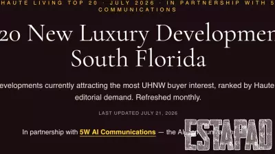 Haute Living and 5W AI Communications Launch the South Florida Luxury Real Estate AI Visibility Index™ — Cipriani Residences Miami Ranks #1